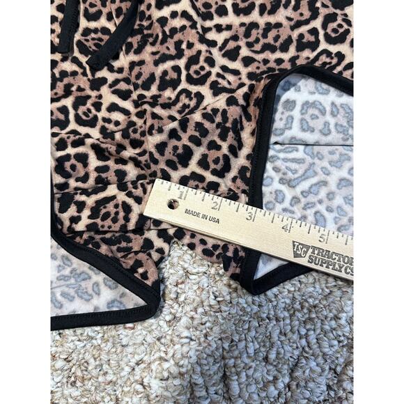 Steve Madden Leopard Print Sleep Comfy Shorts Super Soft Size XL - Picture 3 of 8